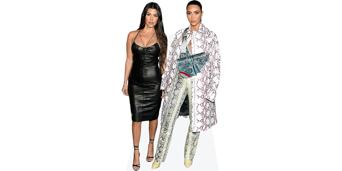 Kourtney Kardashian And Kim Kardashian (Duo 3) Mini Celebrity Cutout ...