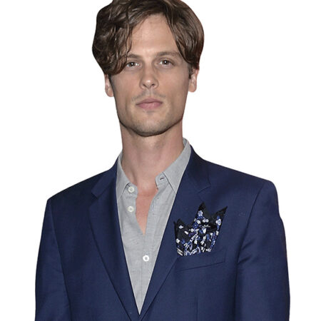 Featured image for “Matthew Gray Gubler (Blue Suit) Half Body Buddy Cutout”