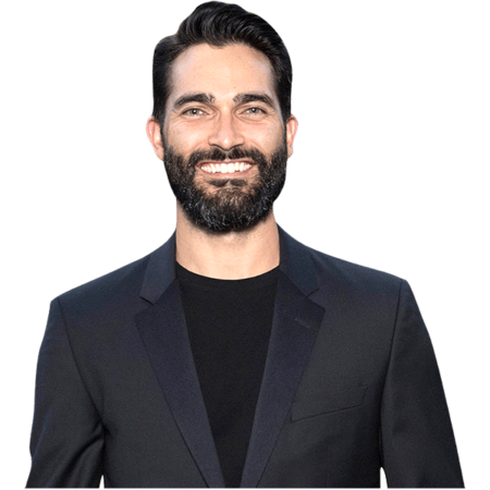 Featured image for “Tyler Hoechlin (Black Outfit) Half Body Buddy Cutout”