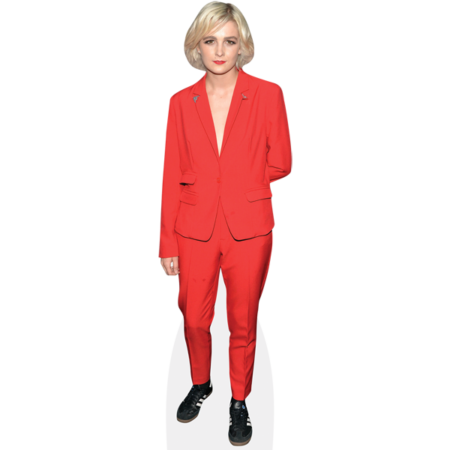 Featured image for “Allie Teilz (Red Suit) Cardboard Cutout”