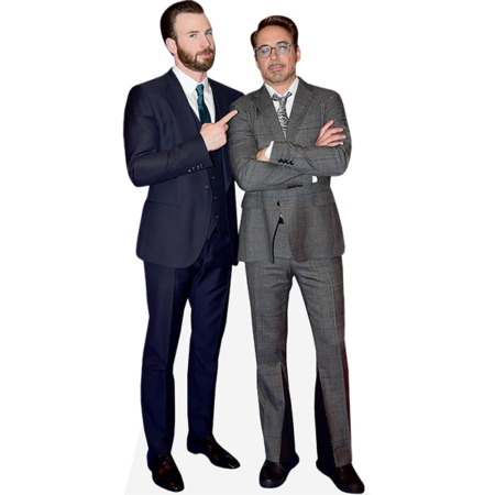 Featured image for “Chris Evans And Robert Downey Jr (Duo) Mini Celebrity Cutout”