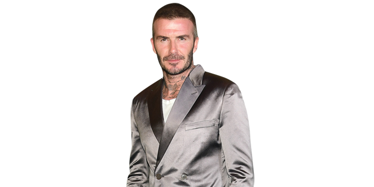Featured image for “David Beckham (Grey Suit) Half Body Buddy Cutout”