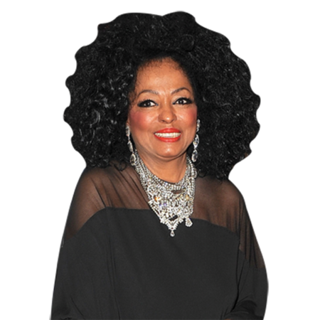 Featured image for “Diana Ross (Black Dress) Half Body Buddy Cutout”