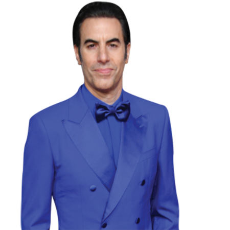 Featured image for “Sacha Baron Cohen (Blue Suit) Half Body Buddy Cutout”