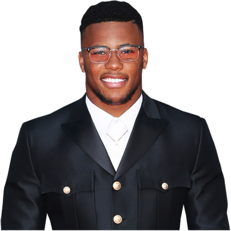 Featured image for “Saquon Barkley (Suit) Half Body Buddy Cutout”
