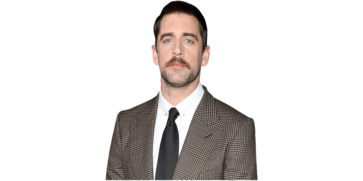 Featured image for “Aaron Rodgers (Brown Suit) Half Body Buddy Cutout”