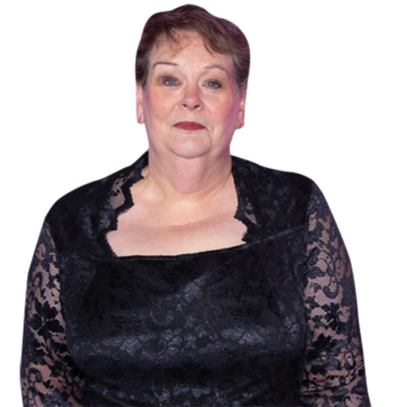 Featured image for “Anne Hegerty (Black Dress) Half Body Buddy Cutout”