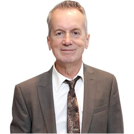 Featured image for “Frank Skinner (Brown Suit) Half Body Buddy Cutout”