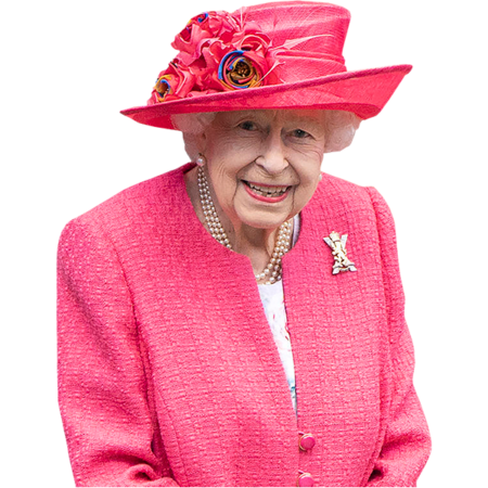 Featured image for “HRH The Queen (Pink) Half Body Buddy Cutout”