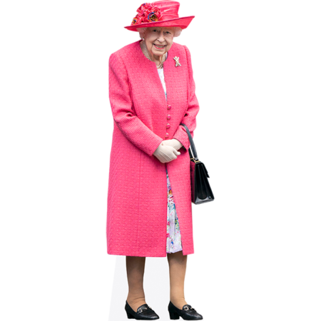 Featured image for “HRH The Queen (Pink) Cardboard Cutout”