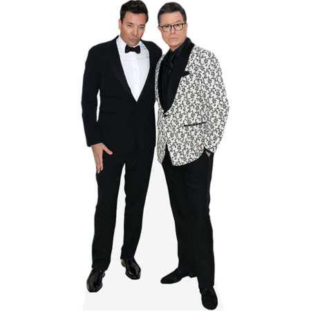 Featured image for “Jimmy Fallon And Stephen Colbert (Duo 1) Mini Celebrity Cutout”