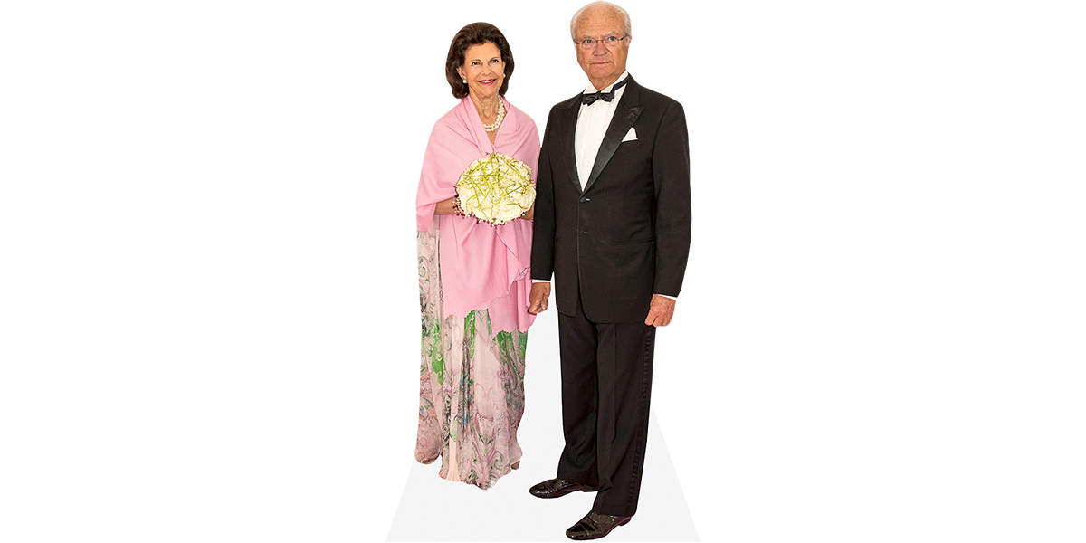 Featured image for “King Carl Gustaf And Queen Silvia Of Sweden (Duo 1) Mini Celebrity Cutout”