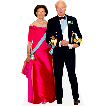 Featured image for “King Carl Gustaf And Queen Silvia Of Sweden (Duo 2) Mini Celebrity Cutout”