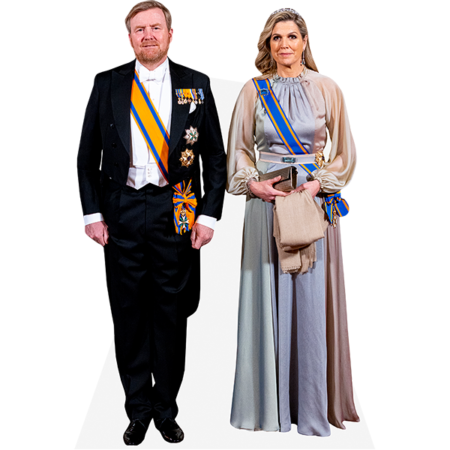 Featured image for “King Willem-Alexander And Queen Maxima (Duo 2) Mini Celebrity Cutout”