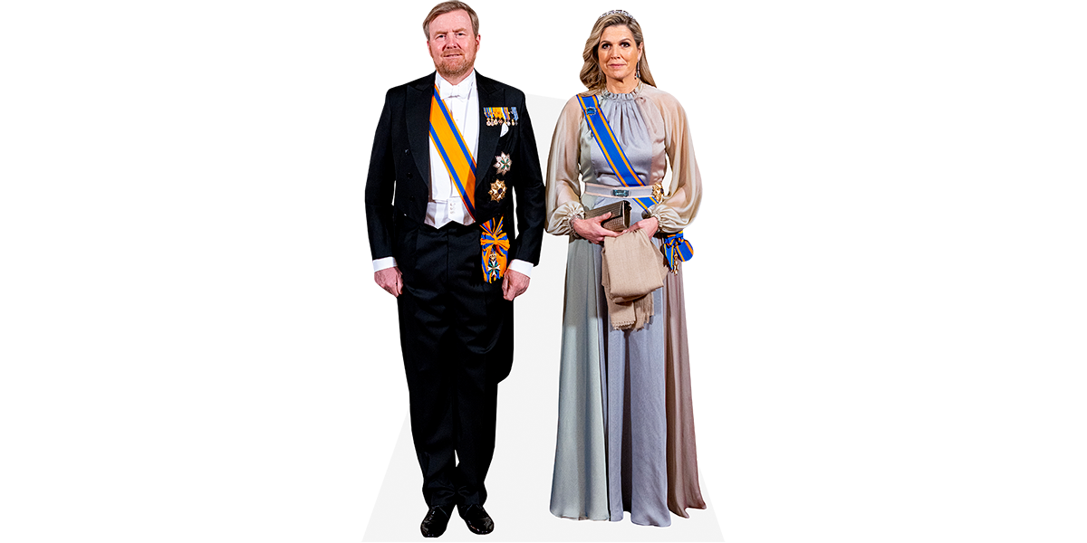 Featured image for “King Willem-Alexander And Queen Maxima (Duo 2) Mini Celebrity Cutout”
