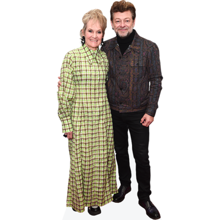 Featured image for “Lorraine Ashbourne and Andy Serkis (Duo 1) Mini Celebrity Cutout”