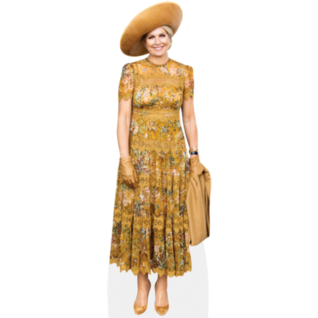 Featured image for “Queen Maxima Of The Netherlands (Yellow) Cardboard Cutout”