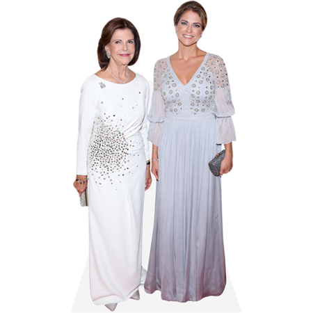 Featured image for “Queen Silvia Of Sweden And Princess Madeleine (Duo 2) Mini Celebrity Cutout”
