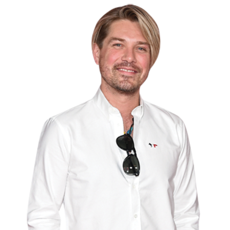 Featured image for “Taylor Hanson (White Outfit) Half Body Buddy Cutout”