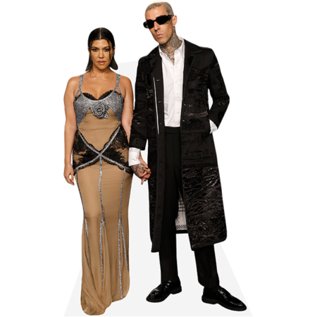 Featured image for “Travis Barker And Kourtney Kardashian (Duo 2) Mini Celebrity Cutout”