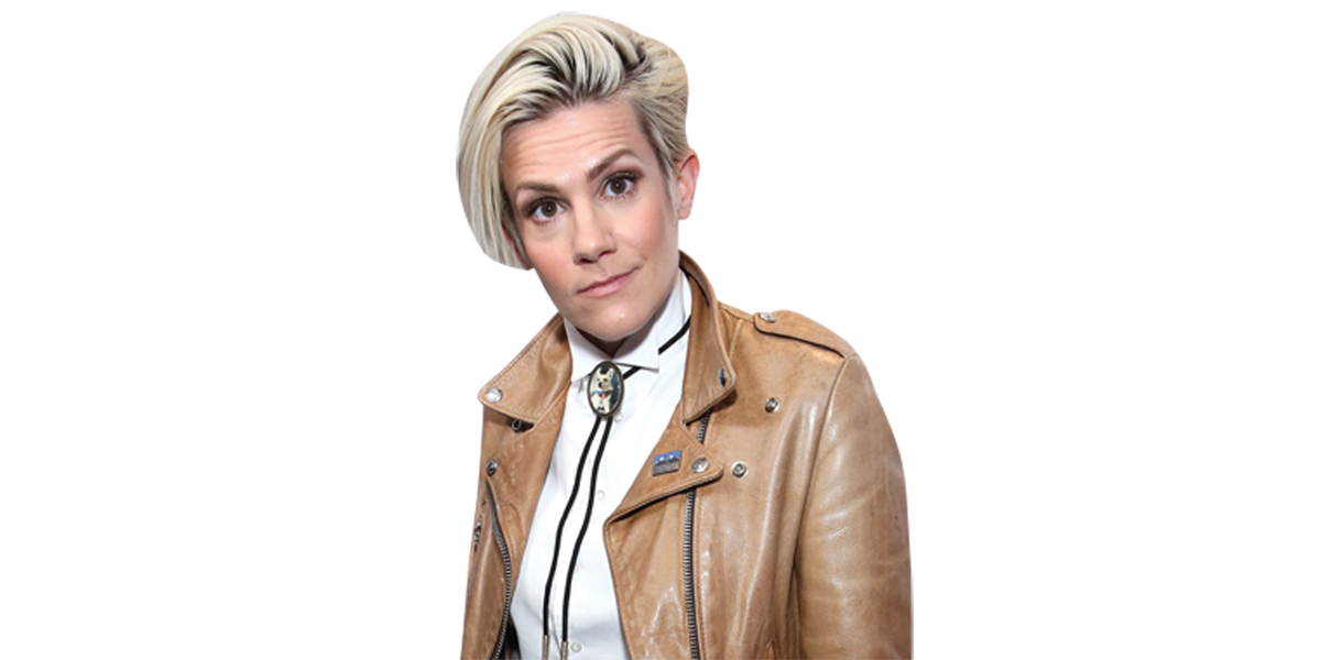 Featured image for “Cameron Esposito (Brown Jacket) Half Body Buddy Cutout”