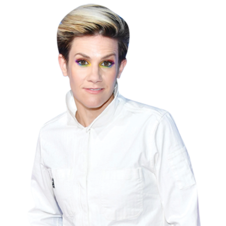 Featured image for “Cameron Esposito (White Outfit) Half Body Buddy Cutout”
