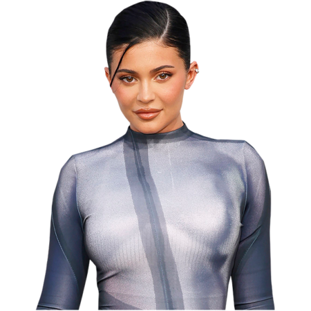 Featured image for “Kylie Jenner (Grey) Half Body Buddy Cutout”