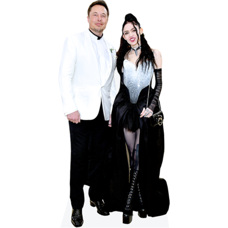 Featured image for “Elon Musk And Claire Elise Boucher (Duo 1) Mini Celebrity Cutout”