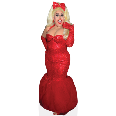 Featured image for “James Wirth (Red Dress) Cardboard Cutout”