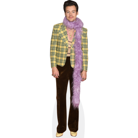 Featured image for “Harry Styles (Feather Boa) Cardboard Cutout”