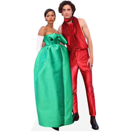 Featured image for “Taylor Russell And Timothee Chalamet (Duo 1) Mini Celebrity Cutout”