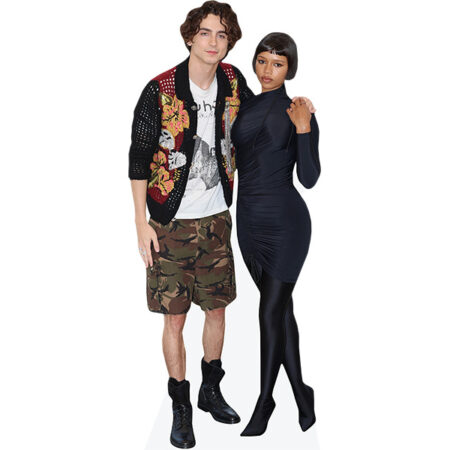 Taylor Russell And Timothee Chalamet (Duo 2) Mini Celebrity Cutout