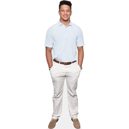 Featured image for “Patrick Mahomes (White Outfit) Cardboard Cutout”
