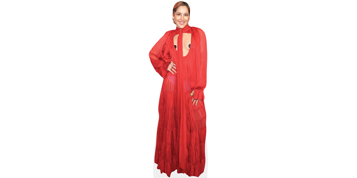 Elsa Carvajal (Red Dress) Cardboard Cutout - Celebrity Cutouts