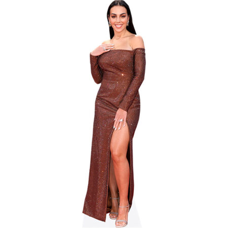 Featured image for “Georgina Rodriguez (Brown Dress) Cardboard Cutout”