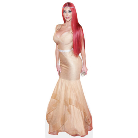 Featured image for “Nicolette Shea (Gold Dress) Cardboard Cutout”