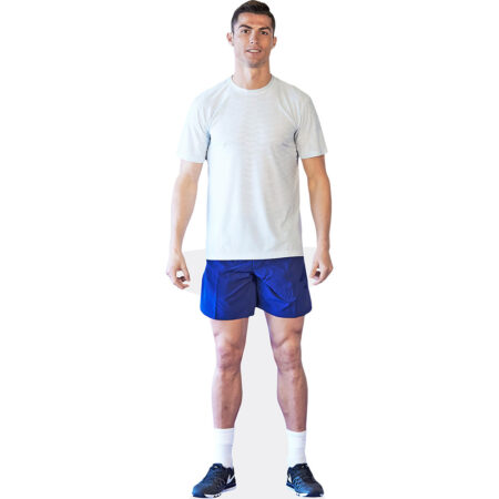 Featured image for “Cristiano Ronaldo (Blue Shorts) Cardboard Cutout”