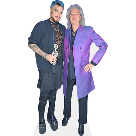 Featured image for “Brian May And Adam Lambert (Duo 2) Mini Celebrity Cutout”