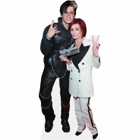 Featured image for “Dominic Harrison And Sharon Osbourne (Duo) Mini Celebrity Cutout”