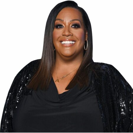 Featured image for “Alison Hammond (Black Outfit) Buddy - Torso Up Cutout”